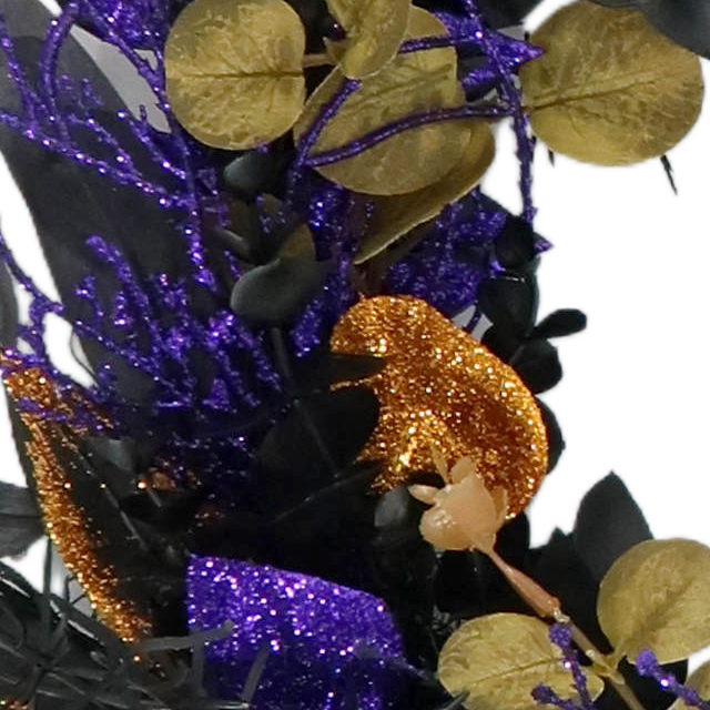 Artificial 22-inch Purple Bat Spider Halloween Garland Party Home Decoration