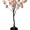Tall Artificial Cherry Blossom Tree - 86.6inch, Realistic Potted Silk Faux Cherry Blossom for Indoor/Outdoor Home Office