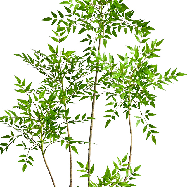 Artificial 71inch Bamboo Silk Tree Tall Faux Bamboo Plant with Evergreen Bamboo Leaves Lifelike Style Decoration Artificial Tree