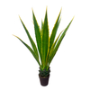 Retro Home Faux Touch 43.3-inch Tall Agave Plant with Black Pot