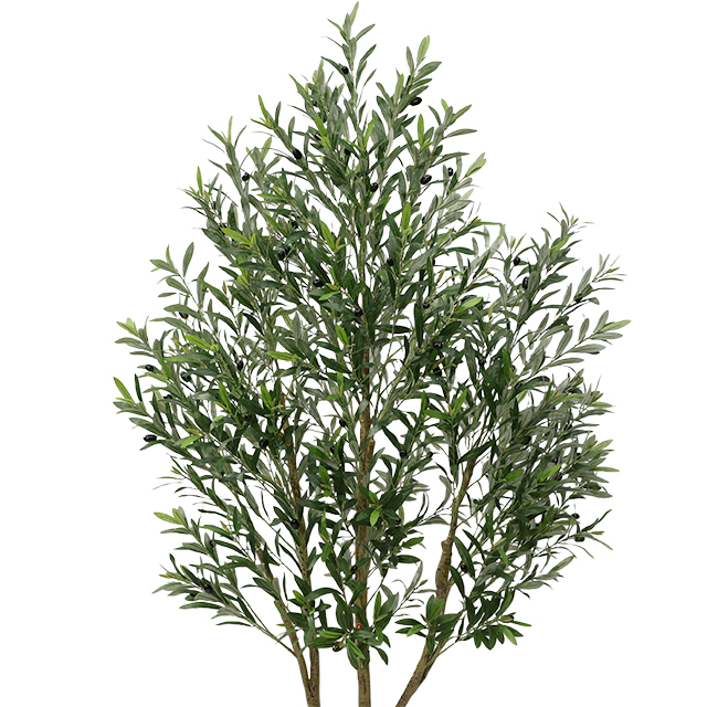 2026 Artificial 82.7-inch Detachable Olive Tree Large Fake Plant Pot Realistic Olive 