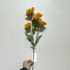Artificial Yellow Anemone Stem, 4-Bloom with Foliage