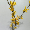 Artificial Yellow Forsythia Branch, Long Stem with Brown Foliage