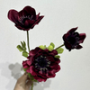 Artificial Deep Burgundy Anemone Stem
