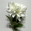 Artificial Pure White Dahlia Stem