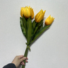 Artificial Bright Yellow Tulip Bouquet