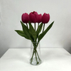 Artificial Deep Magenta Tulip Stem Bundle