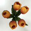 Artificial Orange-Red Gradient Tulip Stem Bundle