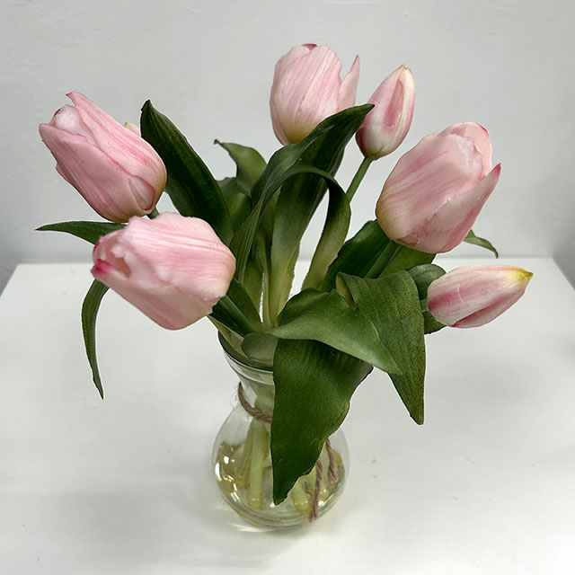Artificial Flower Stem Pink Tulip