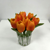 Artificial Vivid Orange Real-Touch Tulip Stem Bundle