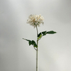 Single Head Artificial Dahlia, Creamy White with Blush Nude Center