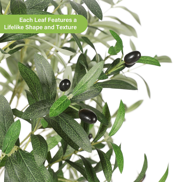 QH256F1002 Faux Olive Tree 6ft