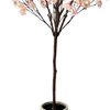 Tall Artificial Cherry Blossom Tree - 86.6inch, Realistic Potted Silk Faux Cherry Blossom for Indoor/Outdoor Home Office