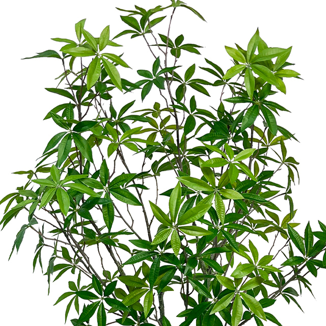 Artificial 59inch Tree In Pot, Faux Plants with Foliage Branches, Money Tree Plants