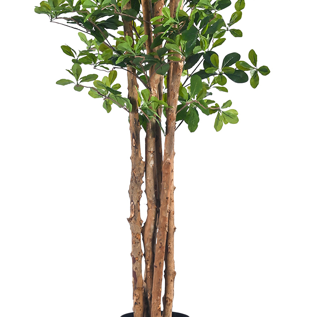 71inch Tall Artificial Tung Tree, , Tall Faux Trees Natural Trunk Indoor Outdoor Decorative Potted Tree for