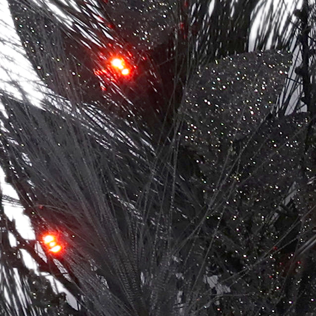 Halloween 20 Inch Black Christmas Wreath Wreath Handmade Black Wreath