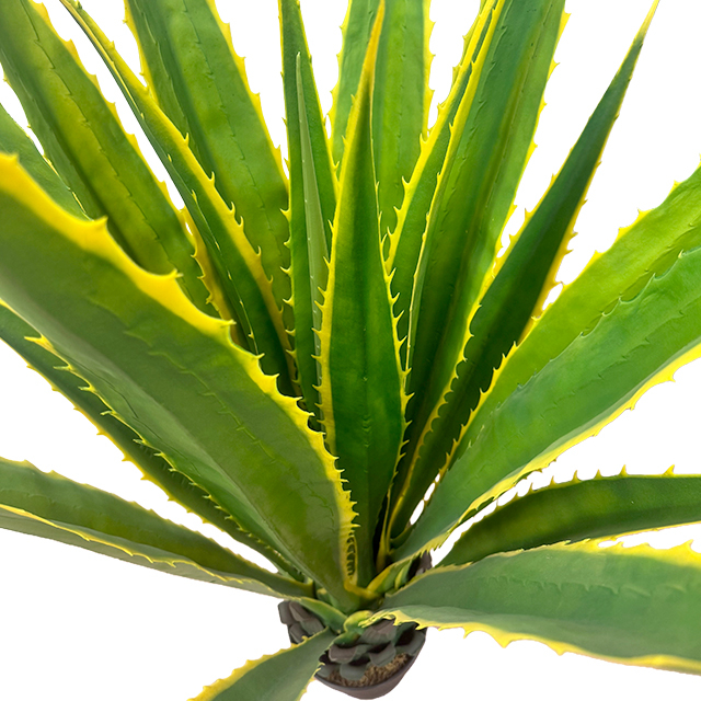 Retro Home Faux Touch 43.3-inch Tall Agave Plant with Black Pot