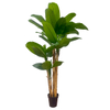 Artificial 71-inch Four-Pole Banana Tree A Large Tropical Style Artificial Plant Home Decor