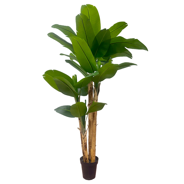 Artificial 71-inch Four-Pole Banana Tree A Large Tropical Style Artificial Plant Home Decor