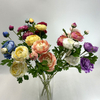 Mixed Artificial Ranunculus Bundle, Assorted Colors with Buds