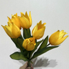 Artificial Bright Yellow Tulip Bouquet