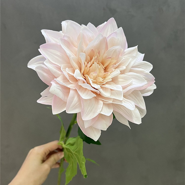 Artificial Giant Dahlia Stem Bundle (12 Color Options)