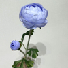 Artificial Light Blue Ranunculus Stem