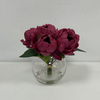 Artificial Deep Magenta Peony Stem Bundle