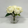 Artificial Cream White Peony Stem Bundle
