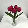 Artificial Deep Magenta Tulip Stem Bundle