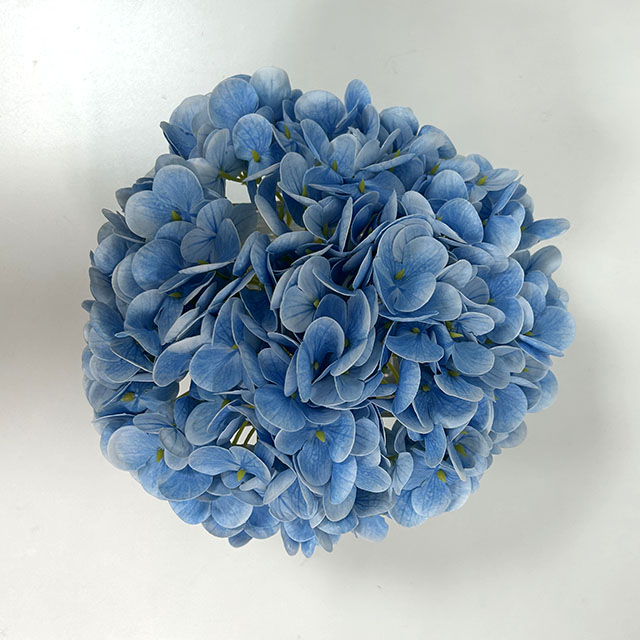 Artificial Real Touch Sky Blue Hydrangea Stem Bundle