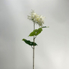 Single Head Artificial Dahlia, Pure White with Creamy Center