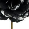 Artificial 25-inch Black And Silver Rose Bouquet for Bridal Horror Halloween Costume Party Accessories