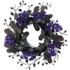 Artificial 12-inch Purple Fruit Pulp Halloween Garland Gothic Black Garland Decoration