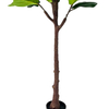 Artificial Fiddle Leaf Fig Tree 59inch Tall Fake Plant with Pot