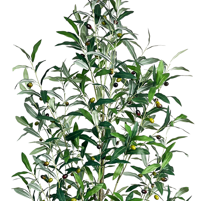 60inches Fake Plastic Olive Tree , Pre Potted Faux Greenry Plant for Home Decor