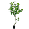Artificial 59inch Tree In Pot, Faux Plants with Foliage Branches, Money Tree Plants