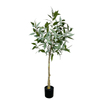 Artificial Eucalyptus Tree Realistic Potted Faux Eucalyptus Tree in Black Pot 47inch Porch 