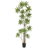 The decorative artificial Dracaena potted plant 78inch stands out with its glossy leaves and adds a tropical touch to your space