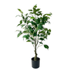 Artificial 32inch Plant Indoor Fake Plant Artificial Banyan Tree with Silk Leaves Sturdy Seedling Pot