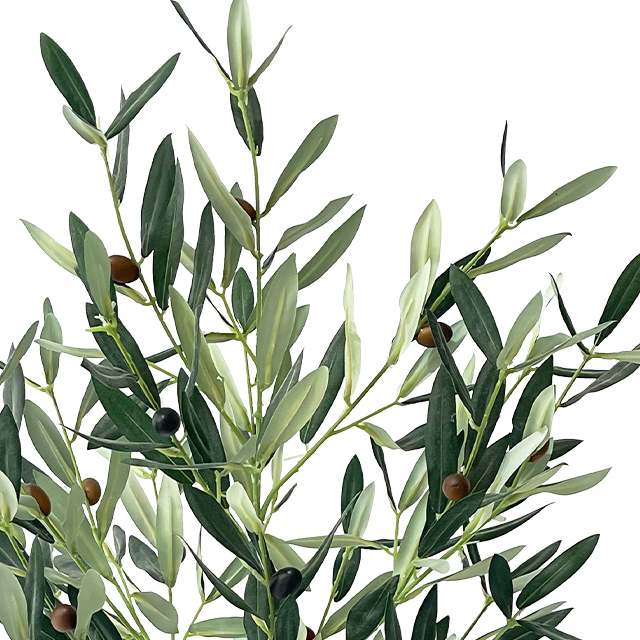 Artificial 32inch Trees Realistic Leaves for Home Decor Fake Potted Olive Silk Tree 