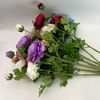 Mixed Artificial Ranunculus Bundle, Assorted Colors with Buds
