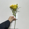3-Head Single Stem Artificial Daffodil, Yellow with Orange Accents