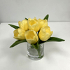 Artificial Tulip Stem Bundle Bright Yellow