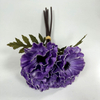 Artificial Flower Bouquet Purple Edge Poppy