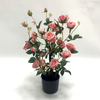 Artificial Flowering Tree (Faux Rose Tree / Topiary Rose Tree with Lifelike Blooms)