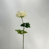 Artificial Cream White with Green Tint Dahlia Flower