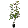 Artificial 59inch Tree Faux Croton Tree Colorful Leaves Faux Plant Artificial Croton Plant Potted Fake Plants 