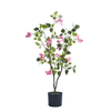 Artificial Bougainvillea Plant, Indoor Artificial Flower Simulation Tree 47 Inch