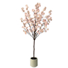 Tall Artificial Cherry Blossom Tree - 86.6inch, Realistic Potted Silk Faux Cherry Blossom for Indoor/Outdoor Home Office